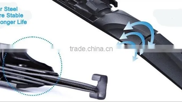 Smart Flex Auto Accessories Hybrid Japanese Car J-Hook Pinch Tab Slide Arm Windshield 700mm Stealth Wiper Blade photo-4