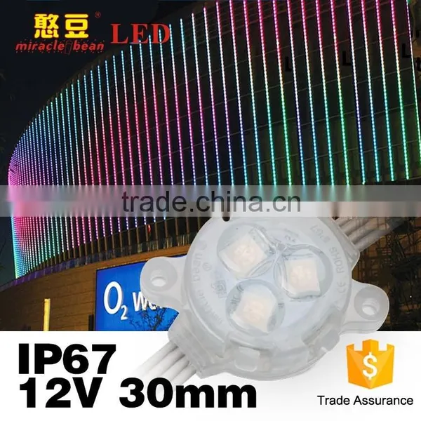 IP67 Waterproof 30mm Programmable 12V Outdoor Led Point Light Connector for LED Decoration Lighting photo-3