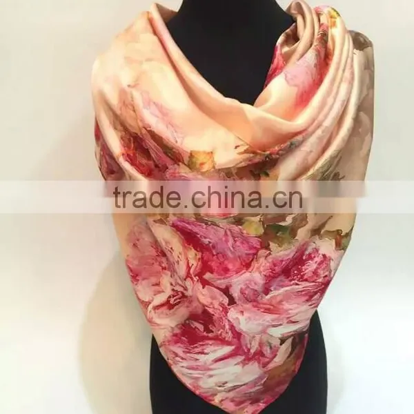 100% Silk Scarf, 12mm, Satin photo-5