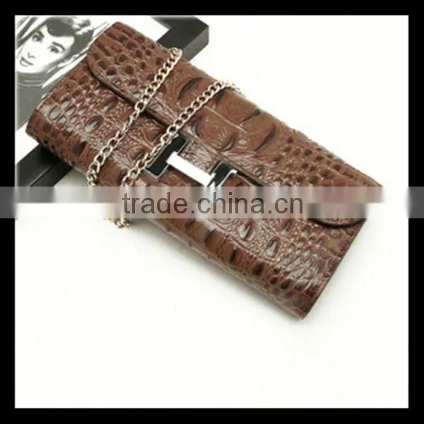 Brown Colour Leather Carrying Lady Wallet