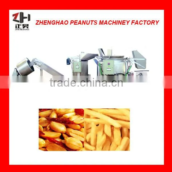 High Quality Semi-automatic Batch Frying Production Line for Peanut/broad Bean/ Cashew Nut