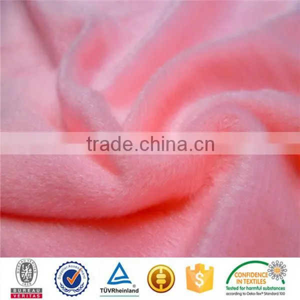 100%polyester Flat Yarn Plush Velboa Long Pile Fur Fabric photo-4