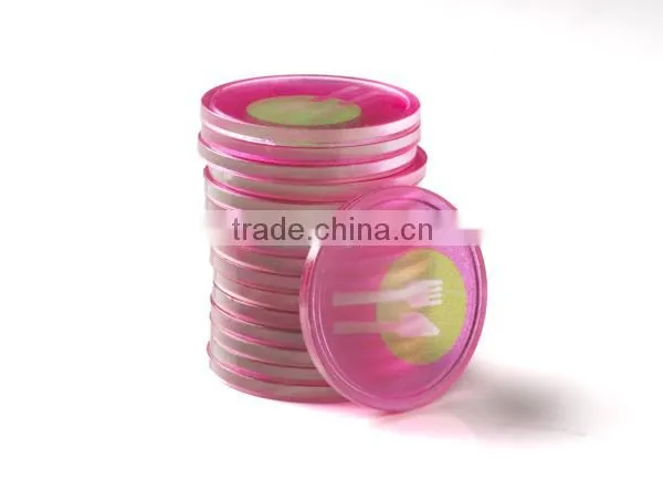 Printed Crystal Plastic Token Coins in Stock - Crystal - Cutlery