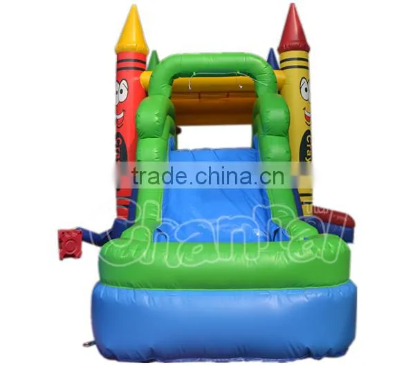 Inflatable Crayon Bouncer, Inflatable Combo, Inflatable Bouncer With Slide photo-3