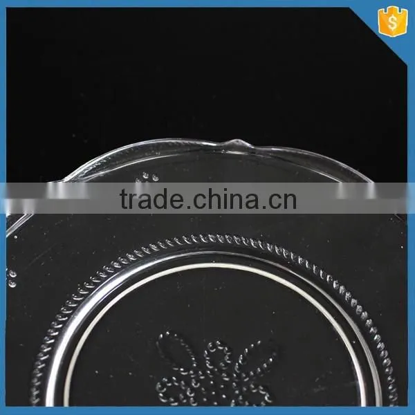 Clear Round Chinese Knot Restaurant Dinner Plate photo-3