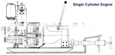 10 HP PETER TYPE MARINE DIESEL ENGINE WITH CLUTCH photo-2