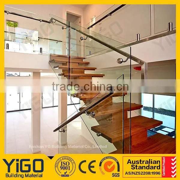 Plastic Balcony Cable Railing System With Glass Certificate