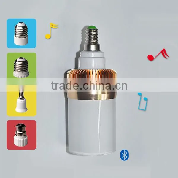 E27 Bluetooth Bulb Speaker 4.5W LED Light Wireless Audio Speaker Warm White Light CE FCC RoHS photo-4