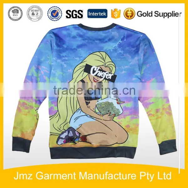 Custom Sweatshirt Wholesale Sweater Whole Sublimation Print Sweatshirt photo-2