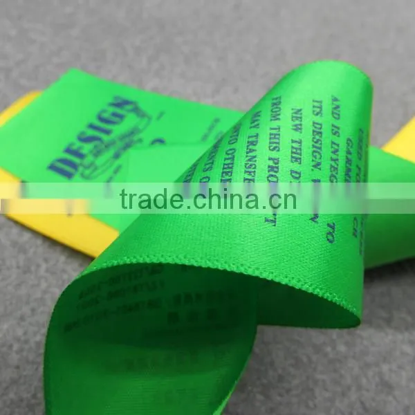 Colorful Glossy Satin Tape Labels for Shirt photo-2