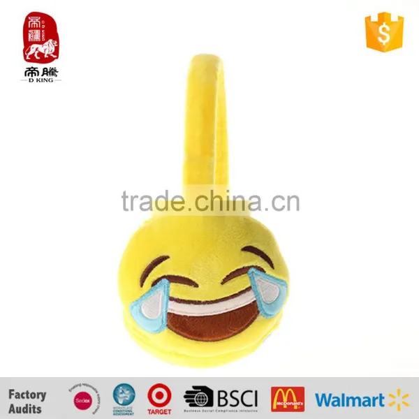 Emoji Plush Ear Muff/safety Ear Muff Emoji Shape/personalized Ear Muffs photo-3