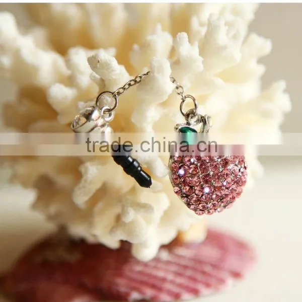 Dust Plugs,diamond Dust Plug,heart and Letter Shape Dust Plug