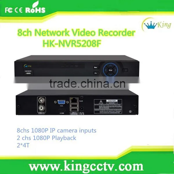 2015 New Arrival 8chs 1080P H.264 Cheap 1U Power Saving NVR