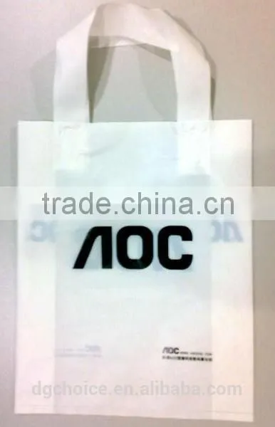 Free Samples Loop Handle Bag Clear Plastic Bags With Shoulder Strap photo-4