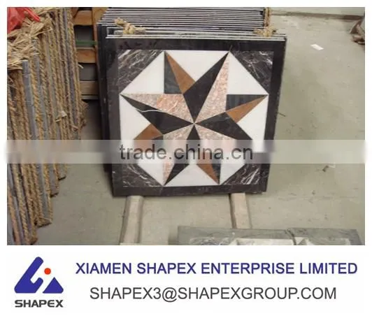 Cheap Marble Tile Floor Design Waterjet Medallion Supplier for Hotel