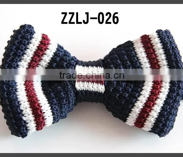 STRIP KNITTED PRE-TIED BOW TIES FOR GENTLEMAN photo-3