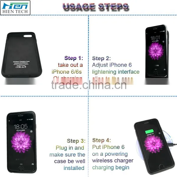 2016 New Product Qi Wireless Charging Phone Charger Case for IPhone 6 photo-4