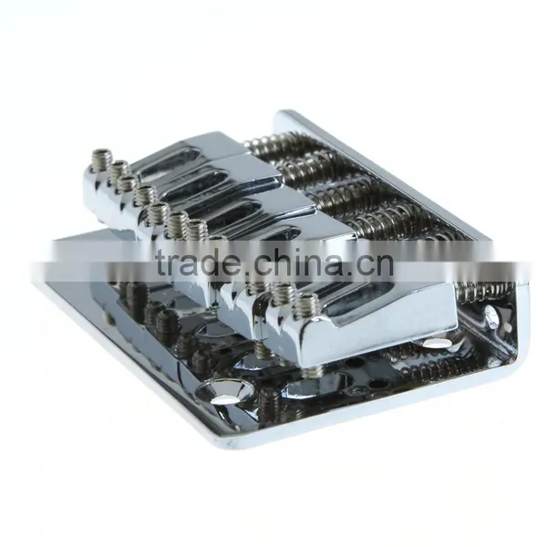 Guitar Parts 65mm Chrome 6 Strings Saddle Hardtail Bridge Top Load photo-6