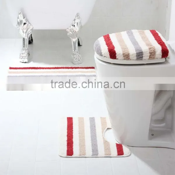 Bathroom Mircofiber Anti- Slip Rug Soft Absorbent Mat photo-3