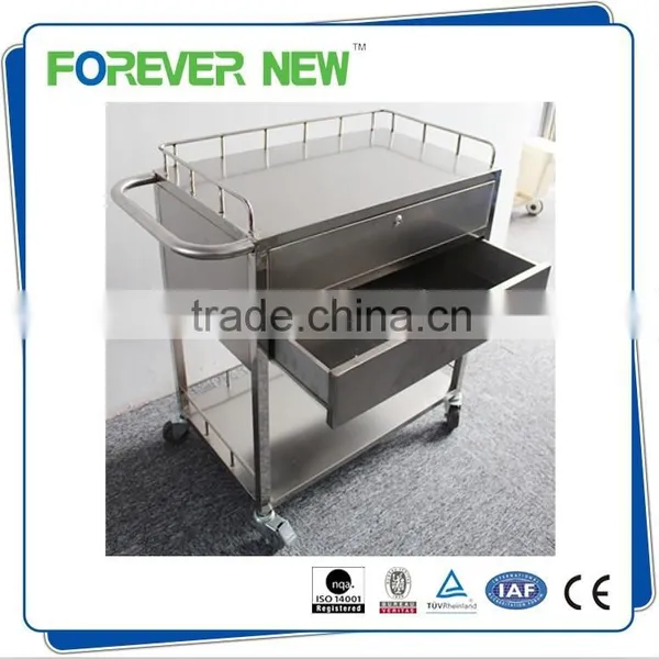 YXZ-A025 Wholesale Stainless Steel Medical Dressing Trolley Cart photo-2