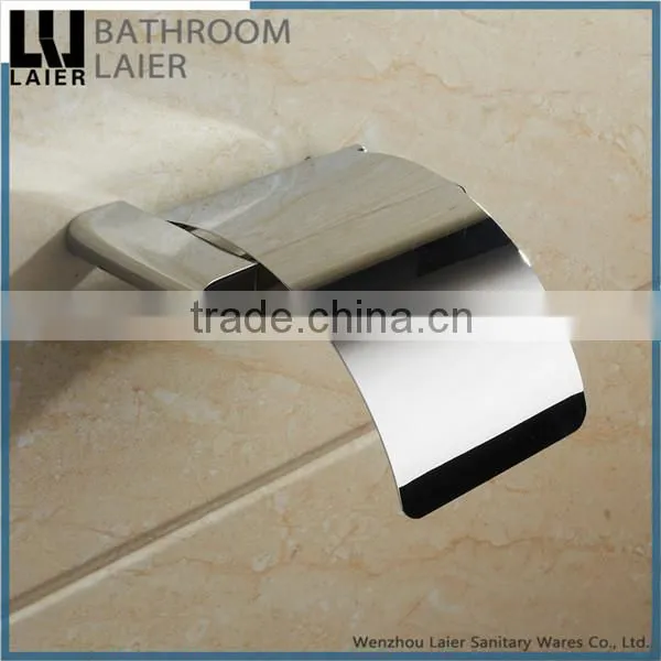 Promotional China Manufacture Zinc Alloy Chrome Finishing Bathroom Sanitary Items Wall Mounted Toilet Paper Holder photo-3
