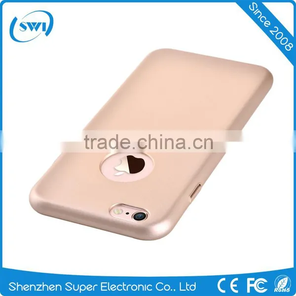 High Quality PC Pure Colour Gun Black Silver Champagne Gold Rose Gold Back Cases Cover For Iphone 6 6S 6 Plus photo-5