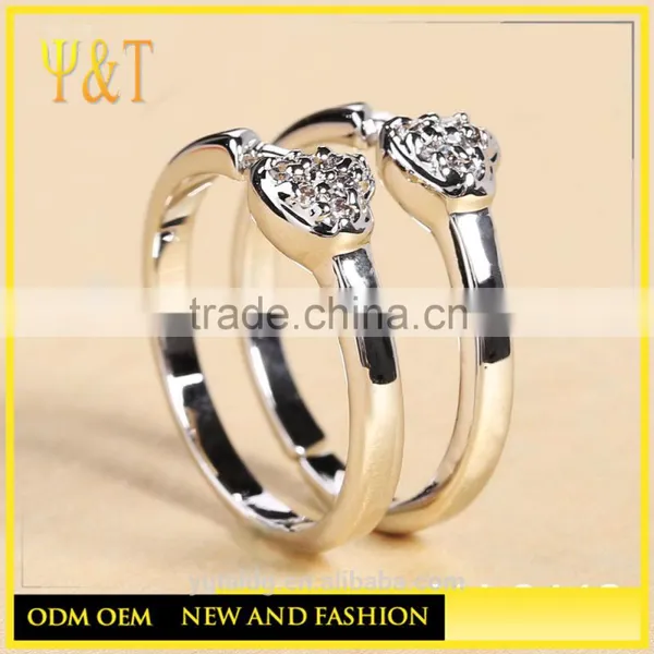 Jingli Jewelry Fancy Crystal Couple Ring (YJ-442) photo-4