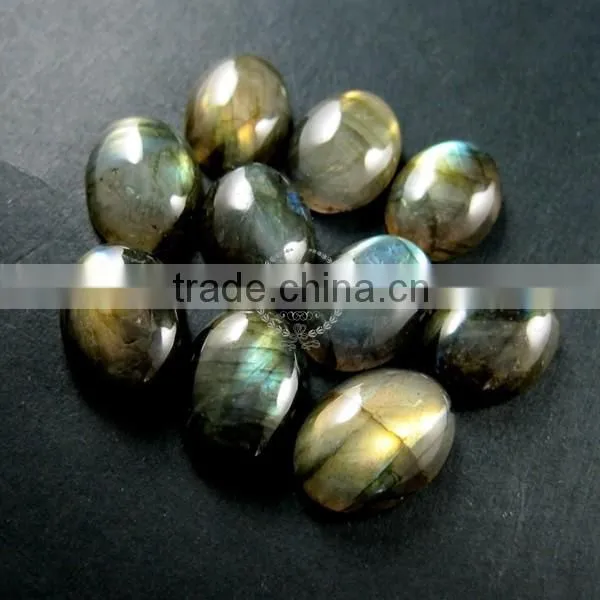 13x18mm AAA Grade Labradorite Shining Gold Green Oval Cabochon Special Jewelry Findings Supplies for Ring,DIY Pendant 4120059 photo-3