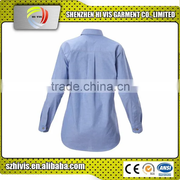 New Stylish Women Chambray Shirt Long Sleeve photo-2