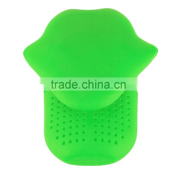 Novelty Design Tongue Shape Silicone Tea Filter Bag photo-2
