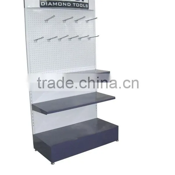 Power Tools Display Stand Accessories Heavy Duty Black Metal Display Racks and Stands/ Display Shelves for Retail Stores
