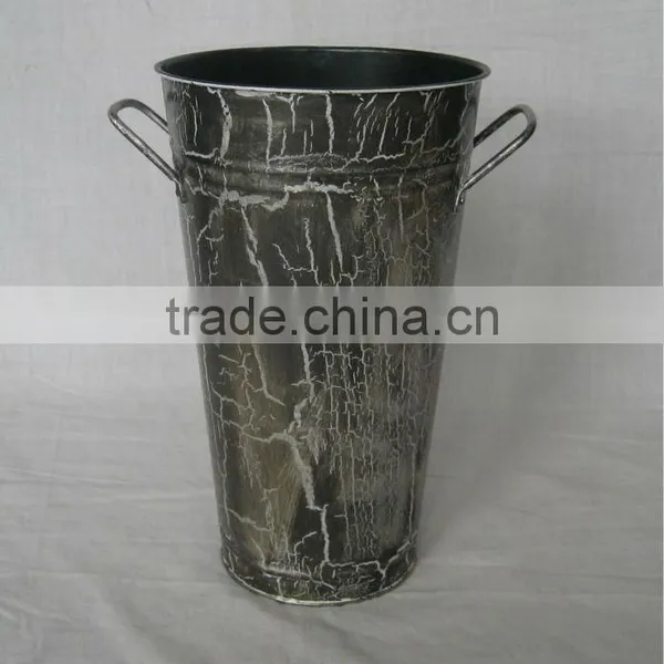 Tin Decorative Pattern Bucket Garden Bucket