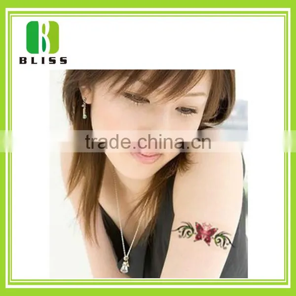 Non-toxic Fashion Custom Metallic Body Sticker Water Transfer Colorful Body Decorative Bulk Temporary Tattoo photo-2