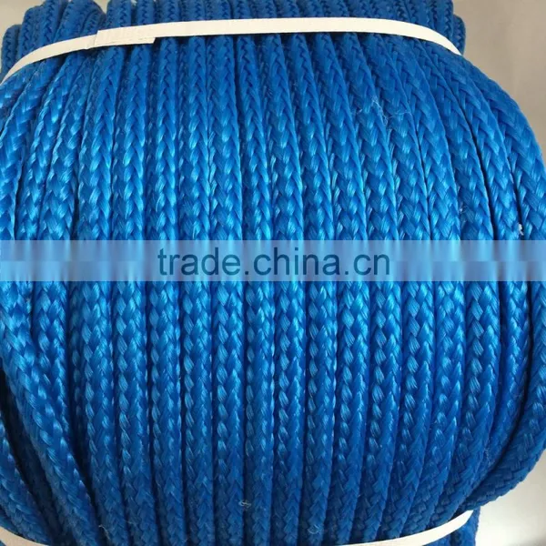 Blue Color 8mm Poly Hollow Braided Rope, 16 Strands Braided Rope Used in Swing,ski Rope photo-3