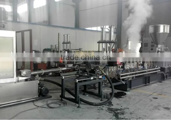 Small High Filling Plastic Granulator Twin Screw Extruder Granules for pp pe Filer Pellets photo-4
