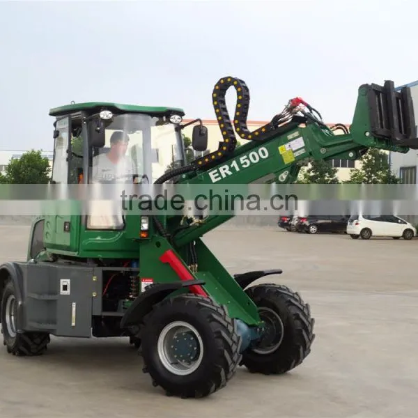 EVERUN New Design Telescopic Arm Mini Wheel Loader ER1500 photo-2