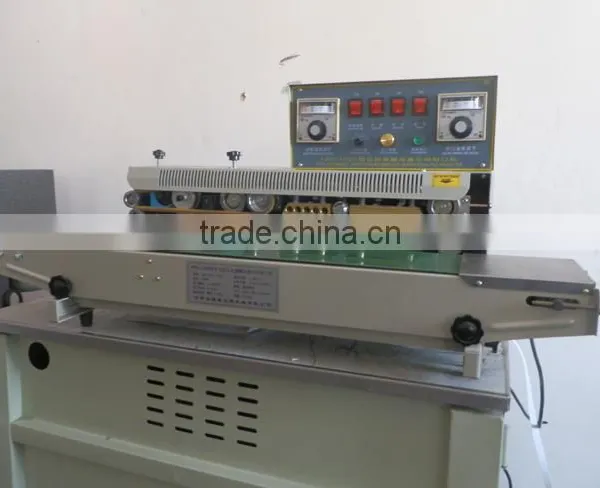 Three Row Printing Plastic Bags Sealing Machine With Good Quality photo-5