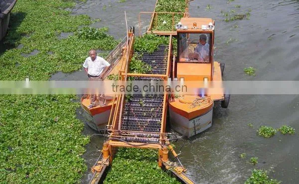 Aquatic weed harvester/Garbage salvage ship/ lake automatic cleaning machine