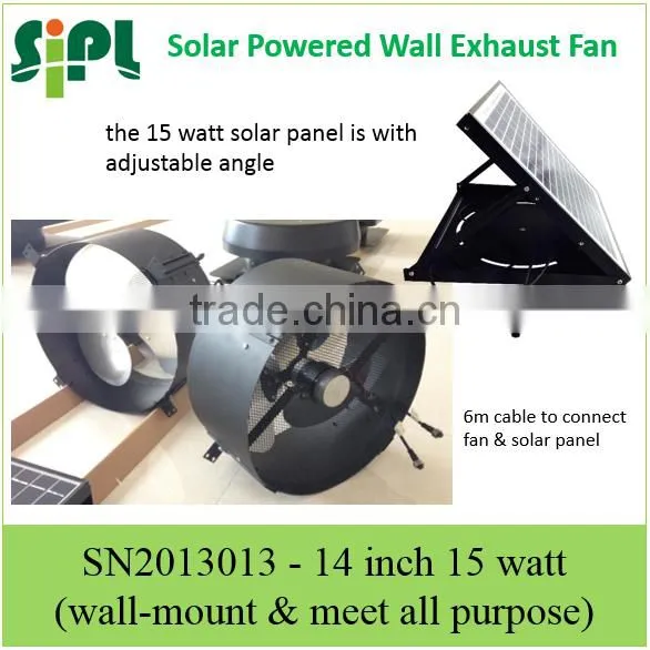 Vent Goods Solar Panel Roof Mounted Industrial Exhaust Fan 12v dc Solar Wall Fan for Home Appliances in Energy System photo-3