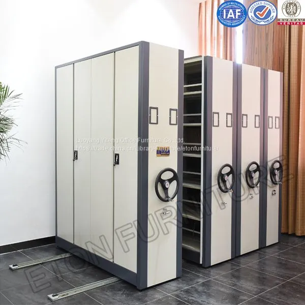 Metal Mobile Manual Mass Filing Cabinet photo-2