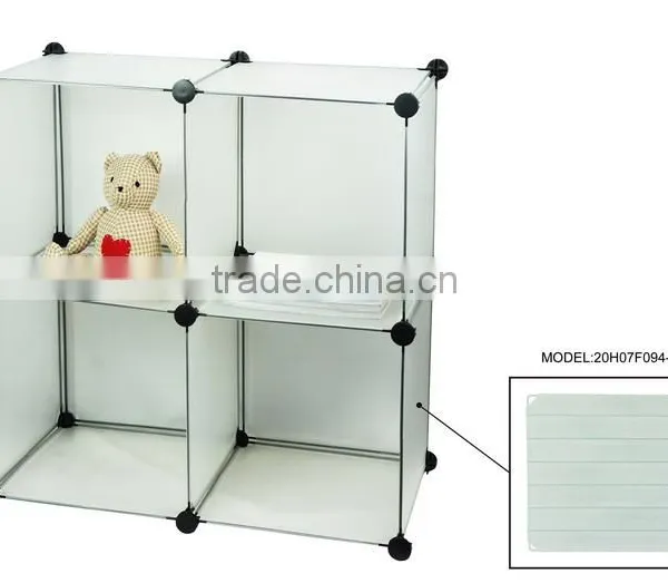 Store More Stackable PP Modular Storage Cubes White Organizer photo-2
