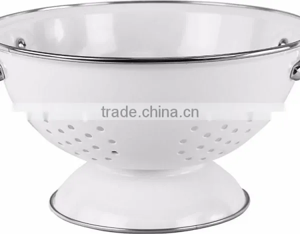 Factory Custom 3QT 5QT Metal Fruit Basket Vegetable Fruit Conlander With Handle photo-3
