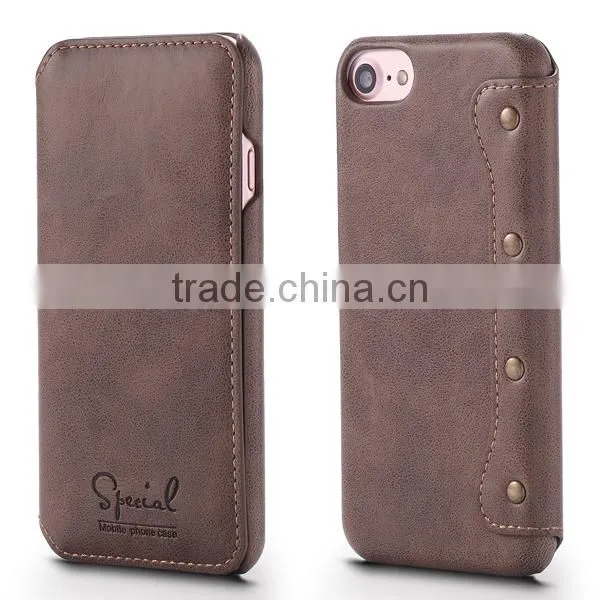New Product Wallet Flip PU Leather Mobile Phone Case for IPhone 7 photo-3