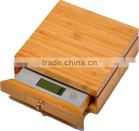 High Precision Bamboo Wooden Kitchen Scale photo-2