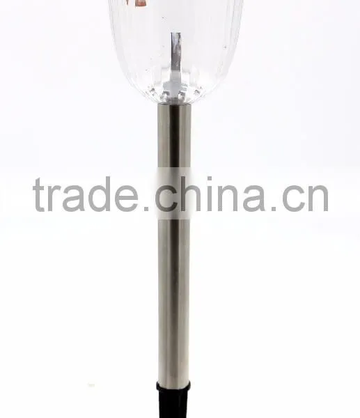 12pk Stainless Steel Glass Lens Solar Garden Lawn LED Path Light photo-2