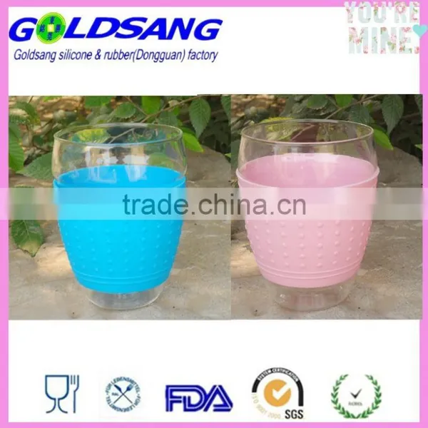 Coffee Cup Latte Cappuccino Glass Tumbler Silicone Sleeve photo-2