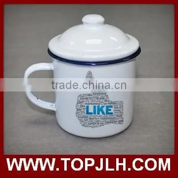 Blank Coated Customed Logo Printing Enamel Coffee Mugs photo-5
