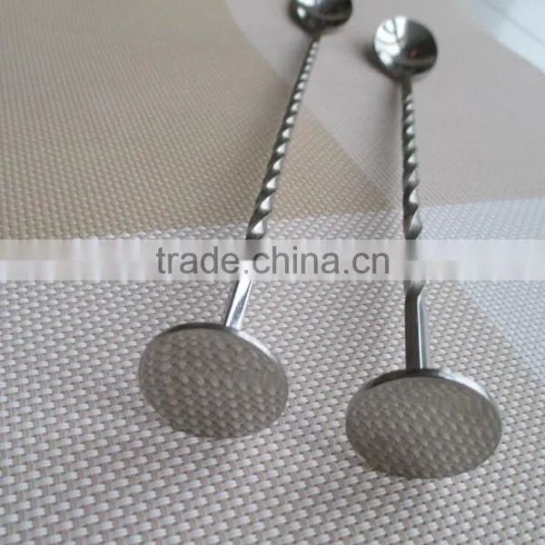 Winolaz Stainless Steel Bar Spoon Cocktail Spoon With Twisted Handle photo-4