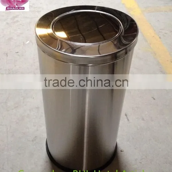 Stainless Steel Large Dustbin for Shopping Mall(dump Top) photo-3