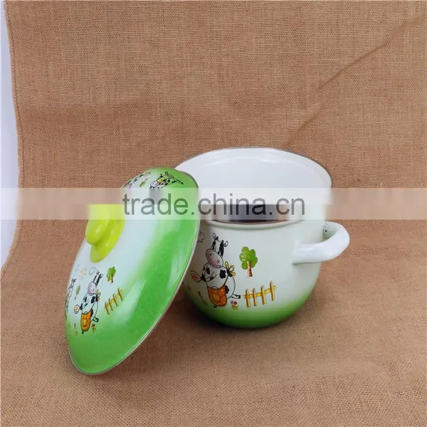 Quality Guarantee Enamel / Ceramic Kitchenware Cookware Pot With Hollow Handle photo-2